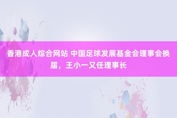 香港成人综合网站 中国足球发展基金会理事会换届，王小一又任理事长