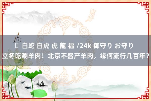 ✨白蛇 白虎 虎 龍 福 /24k 御守り お守り 立冬吃涮羊肉！北京不盛产羊肉，缘何流行几百年？