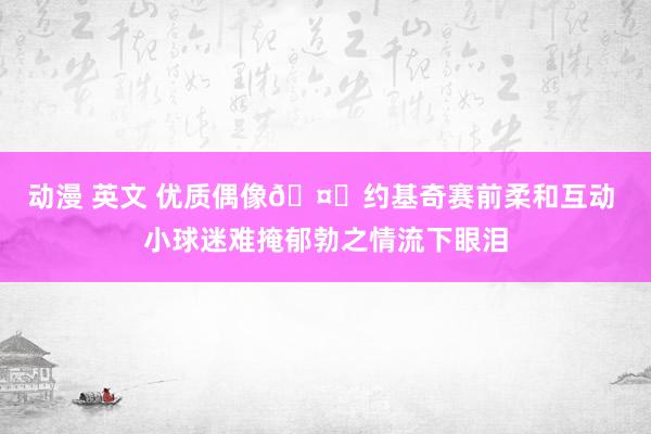 动漫 英文 优质偶像🤗约基奇赛前柔和互动 小球迷难掩郁勃之情流下眼泪