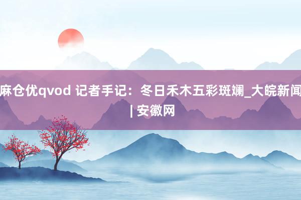 麻仓优qvod 记者手记：冬日禾木五彩斑斓_大皖新闻 | 安徽网