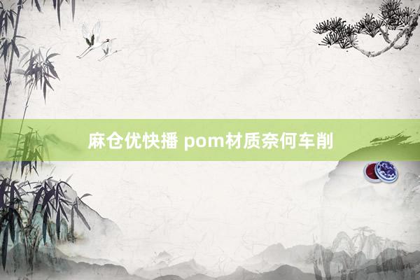 麻仓优快播 pom材质奈何车削