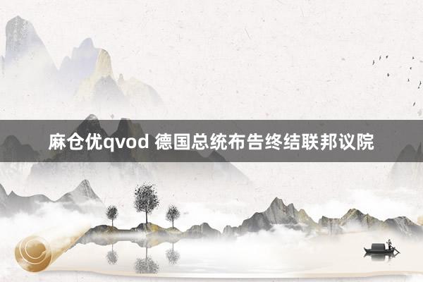 麻仓优qvod 德国总统布告终结联邦议院