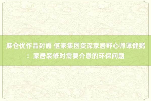 麻仓优作品封面 信家集团资深家居野心师谭健鹦：家居装修时需要介意的环保问题