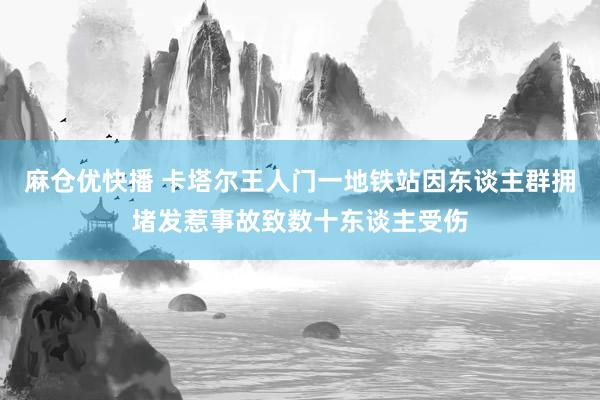 麻仓优快播 卡塔尔王人门一地铁站因东谈主群拥堵发惹事故致数十东谈主受伤